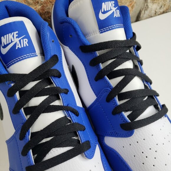Size 13 Nike Air Jordan 1 Retro Low MCS Royal Blue Cleats Football Baseball main image 4